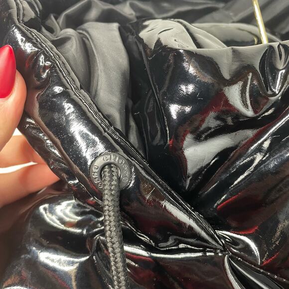 NWT Ellesse Women's Black Full Zipped Puffer Jacket Size 2 - Picture 5 of 10